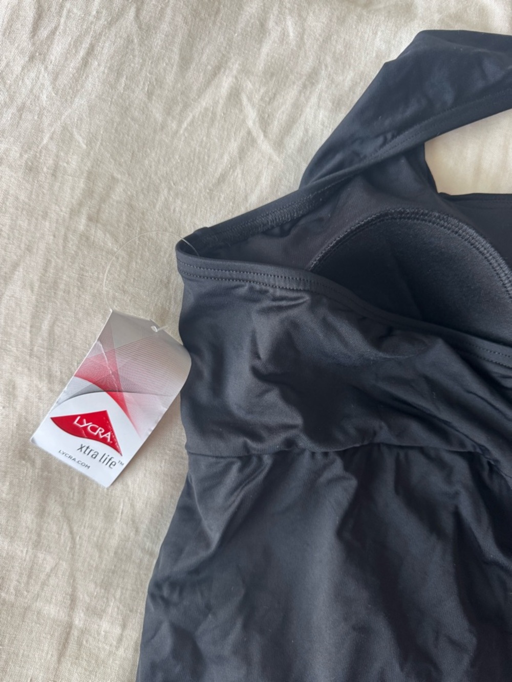 Never Worn Women's Black Halter Exercise/Swim Dress Land’s End - Picture 4 of 5